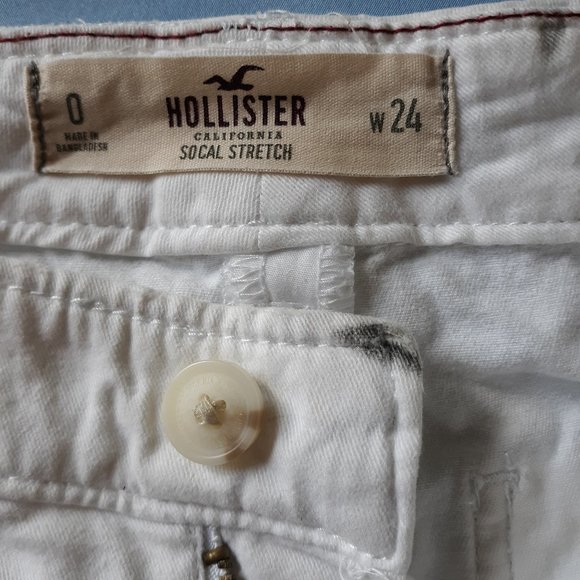 Hollister SoCal Stretch White Womens Shorts - Picture 7 of 7